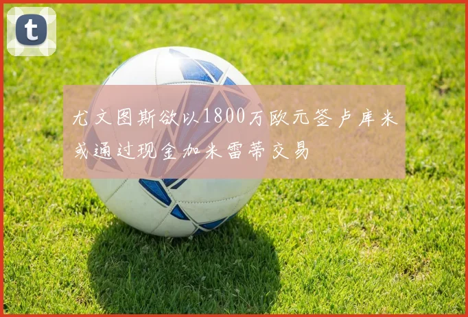 尤文图斯欲以1800万欧元签卢库米或通过现金加米雷蒂交易